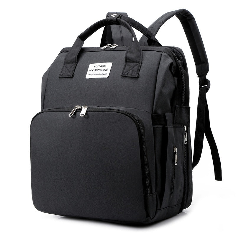 2-in-1 Diaper Backpack with Changing Station