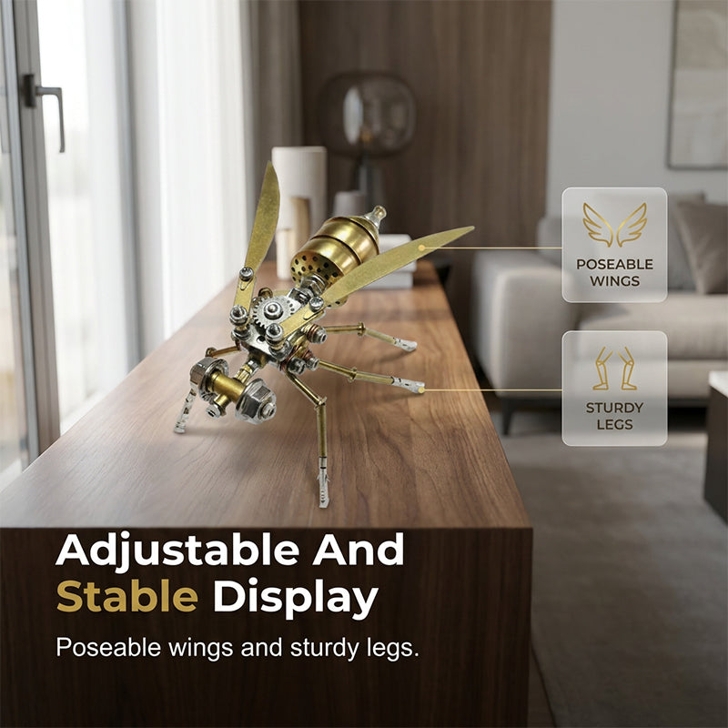 3D Metal Bee Model Kit DIY Assembly Set of 2