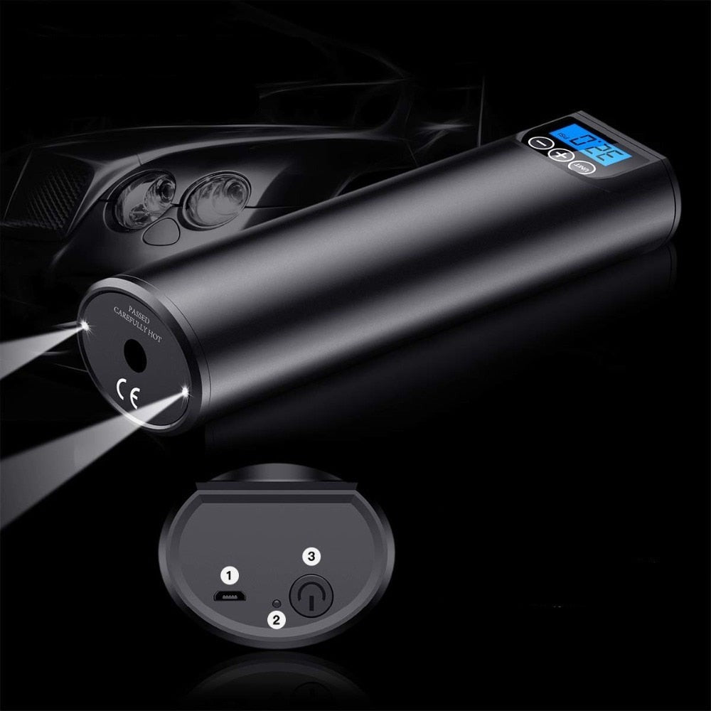 Portable Electric Air Pump with Digital Display