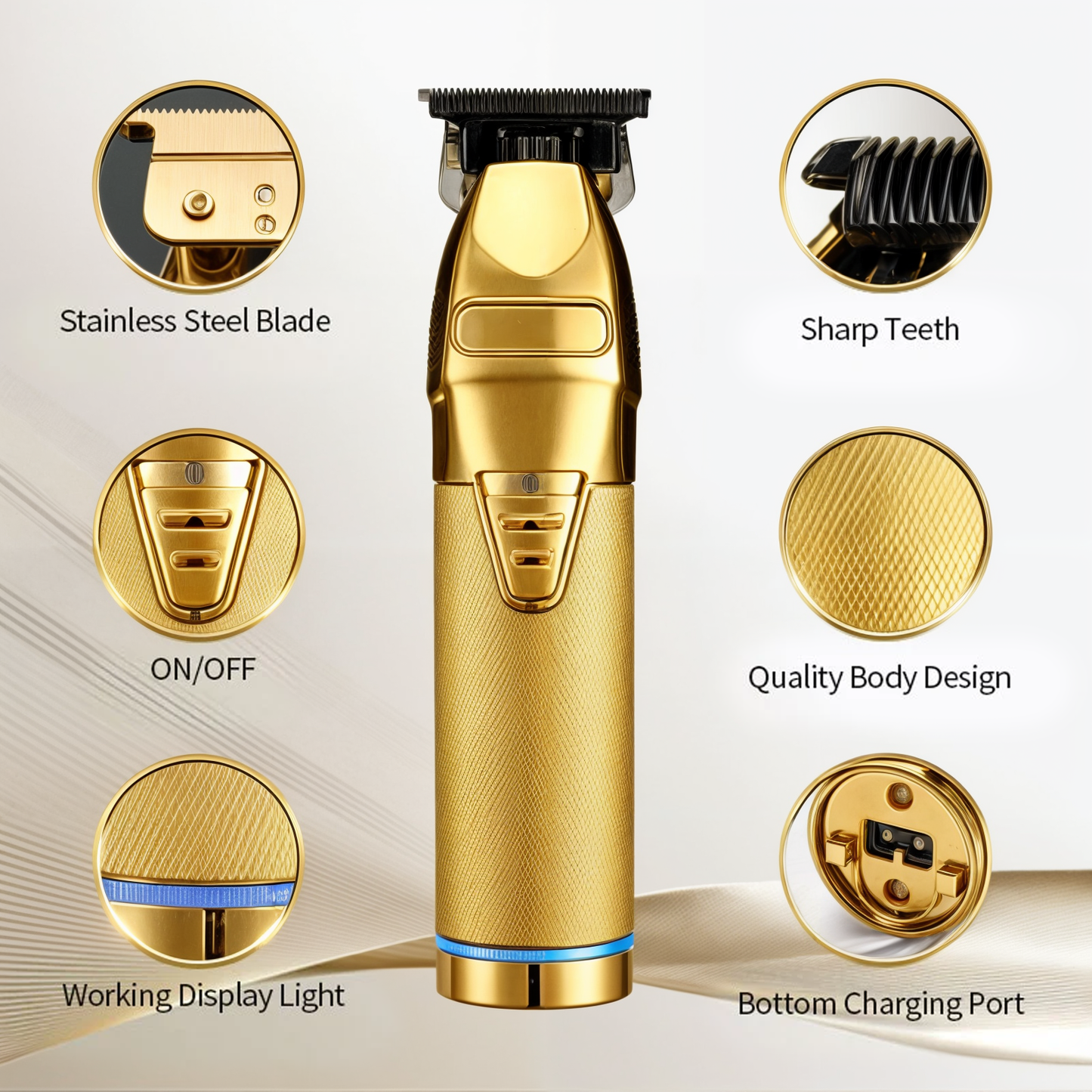Professional Cordless T-Blade Hair Clipper