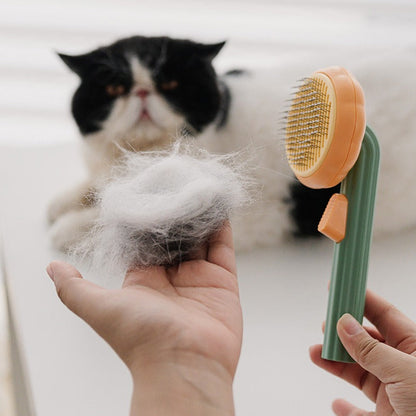 Self-Cleaning Slicker Brush for Pets