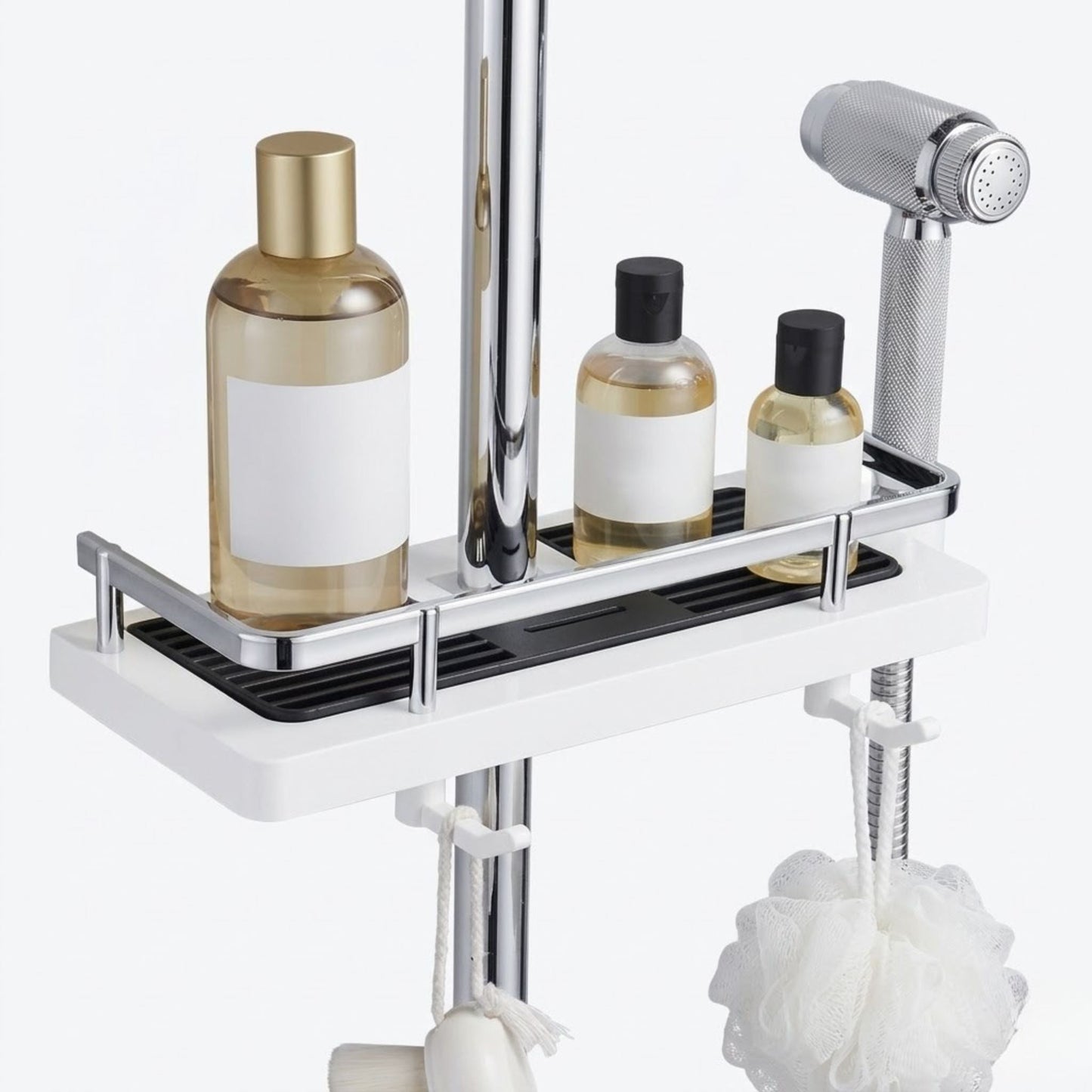 Shower Storage Rack with Drainage Trays