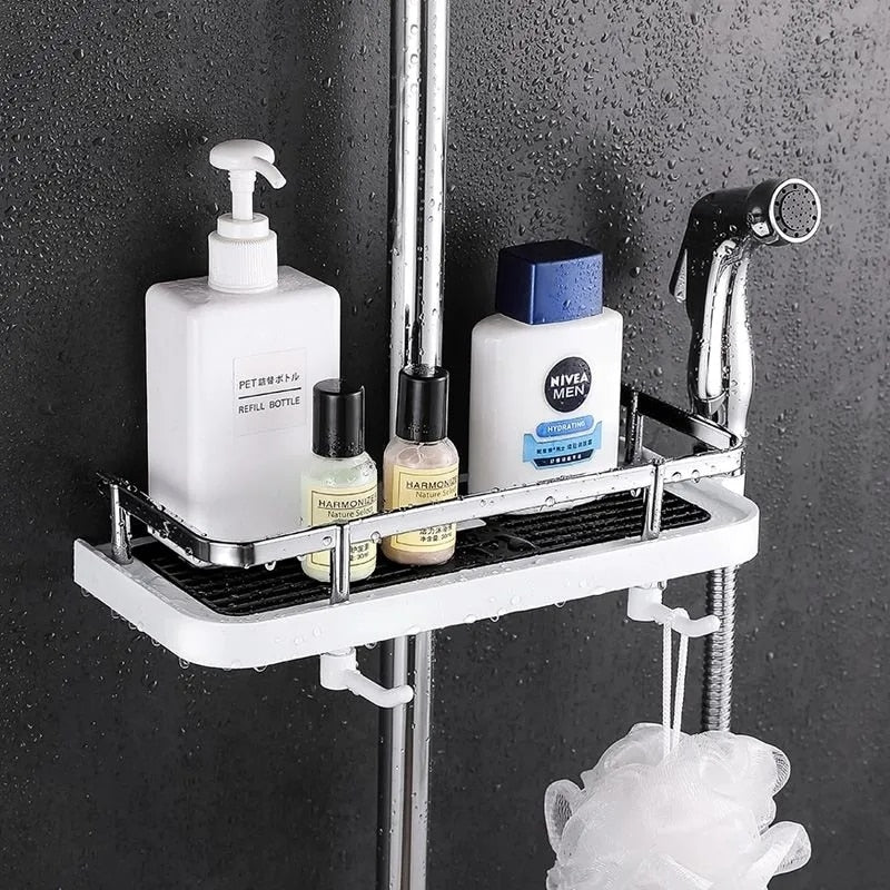 Shower Storage Rack with Drainage Trays