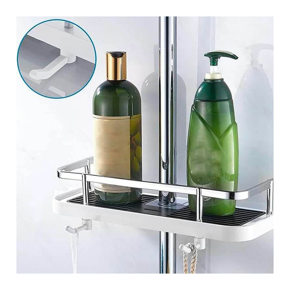 Shower Storage Rack with Drainage Trays