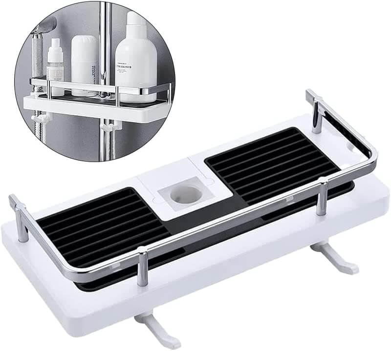 Shower Storage Rack with Drainage Trays