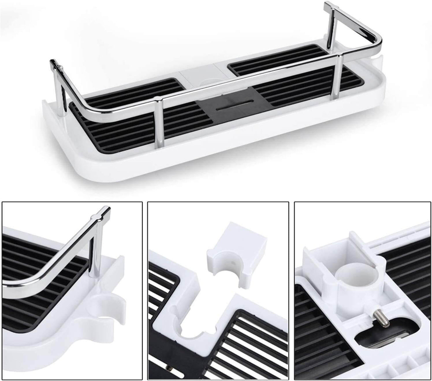 Shower Storage Rack with Drainage Trays