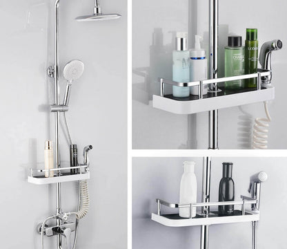 Shower Storage Rack with Drainage Trays