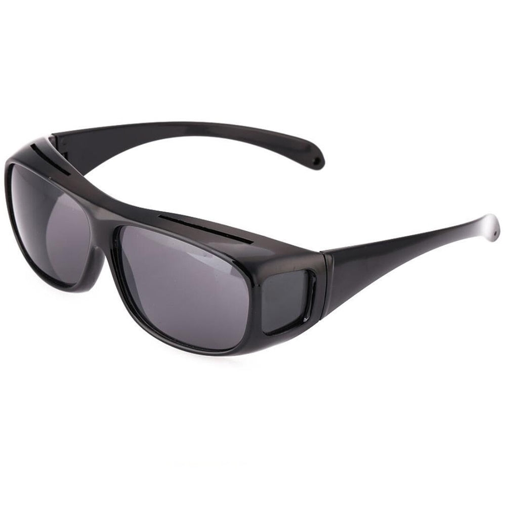 Tinted Driving Glasses with Wraparound Frame