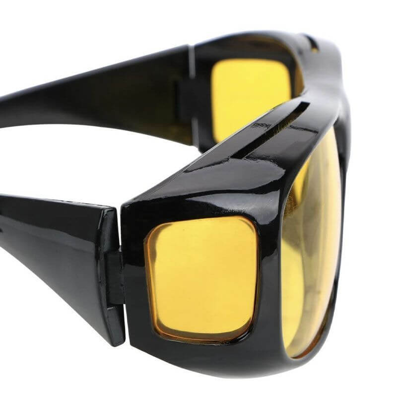Tinted Driving Glasses with Wraparound Frame