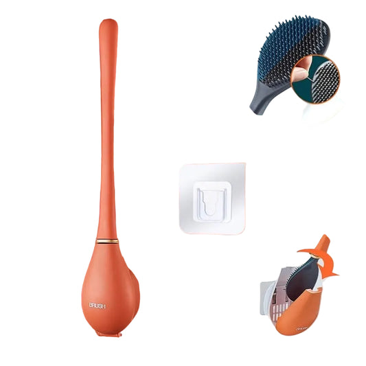 Wall-Mounted Flexible Toilet Brush