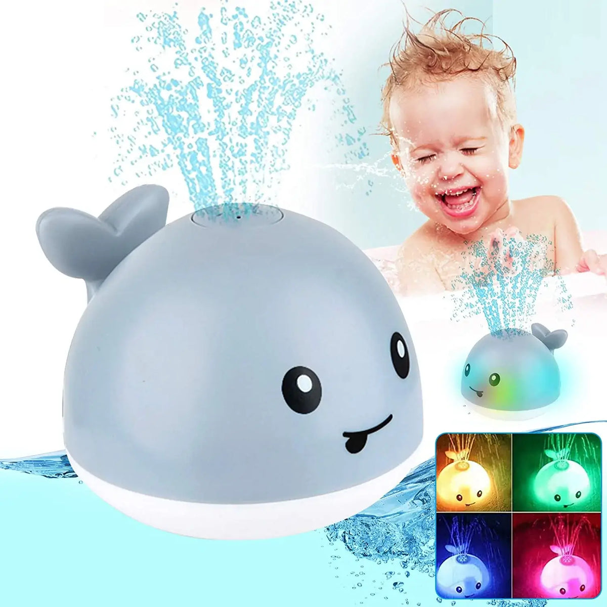 Whale-Shaped Bath Sprinkler Toy