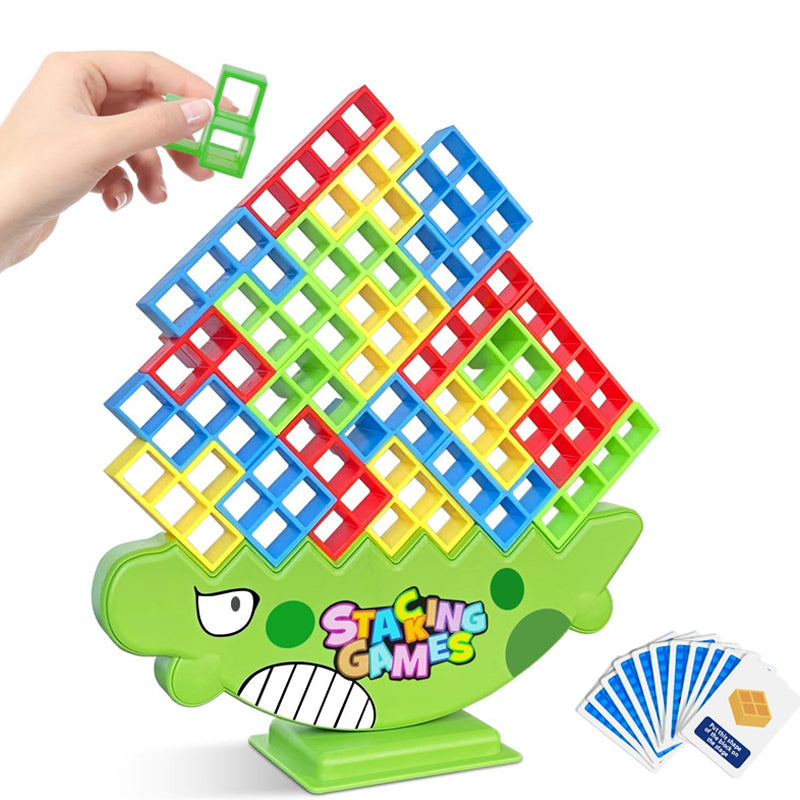 Balance Tower Stacking Game 48 Blocks Set of 3