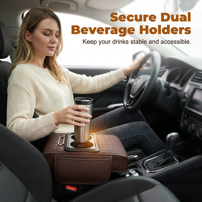 Car Console Armrest Organizer with Cup Holders Set of 3
