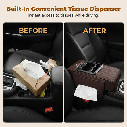 Car Console Armrest Organizer with Cup Holders Set of 3