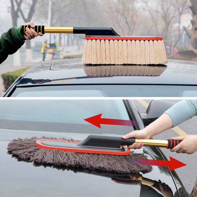 Car Duster with Telescoping Handle Wax Cotton Set of 3