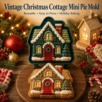 Christmas Mini Pie Mold 4.72 x 4.72 Inch Holiday Designs