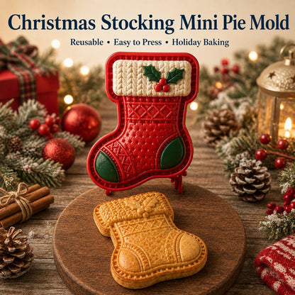 Christmas Mini Pie Mold 4.72 x 4.72 Inch Holiday Designs