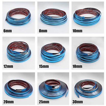 Chrome Trim Molding Strip Car Door Edge Guard 118 Inch Roll