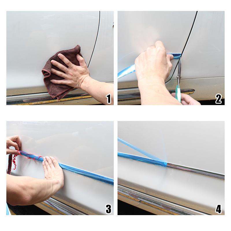 Chrome Trim Molding Strip Car Door Edge Guard 118 Inch Roll