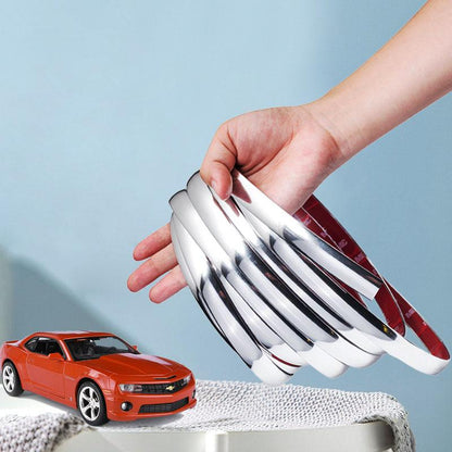 Chrome Trim Molding Strip Car Door Edge Guard 118 Inch Roll