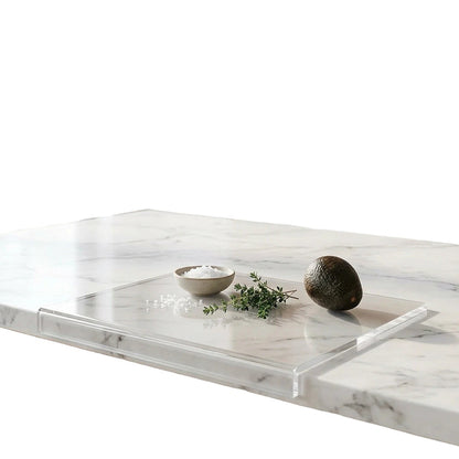 Clear Acrylic Cutting Board with Counter Lip 16 x 12 Inches