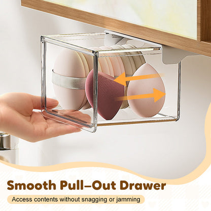 Clear Pull Out Under Cabinet Drawer Organizer