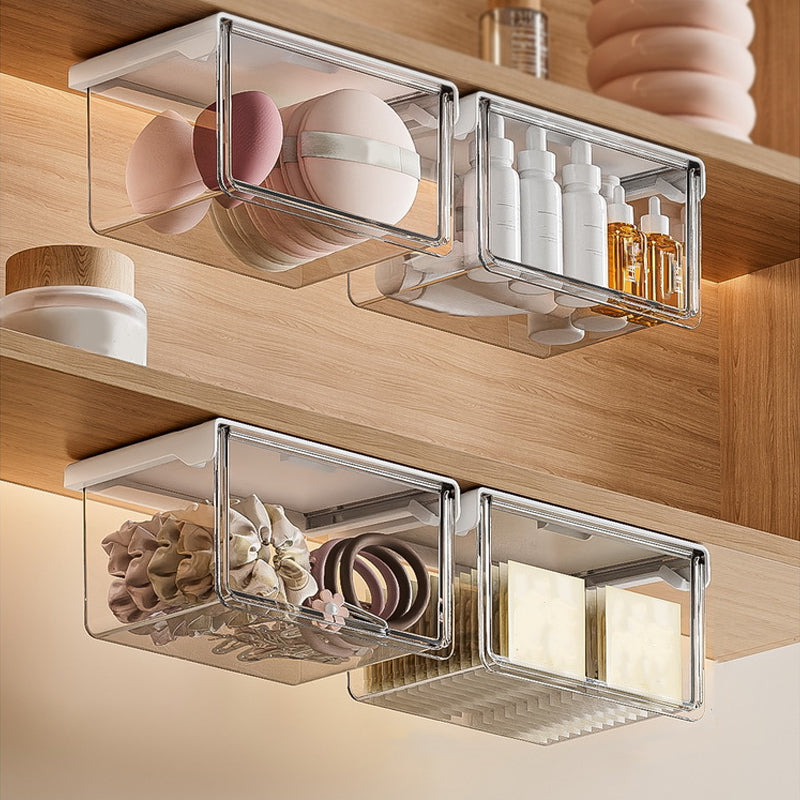 Clear Pull Out Under Cabinet Drawer Organizer