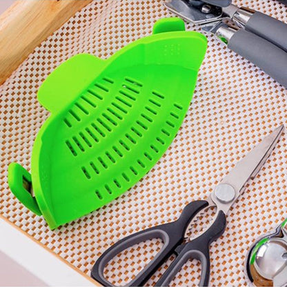 Clip On Pot Strainer Silicone 9 x 4.9 Inches Set of 2
