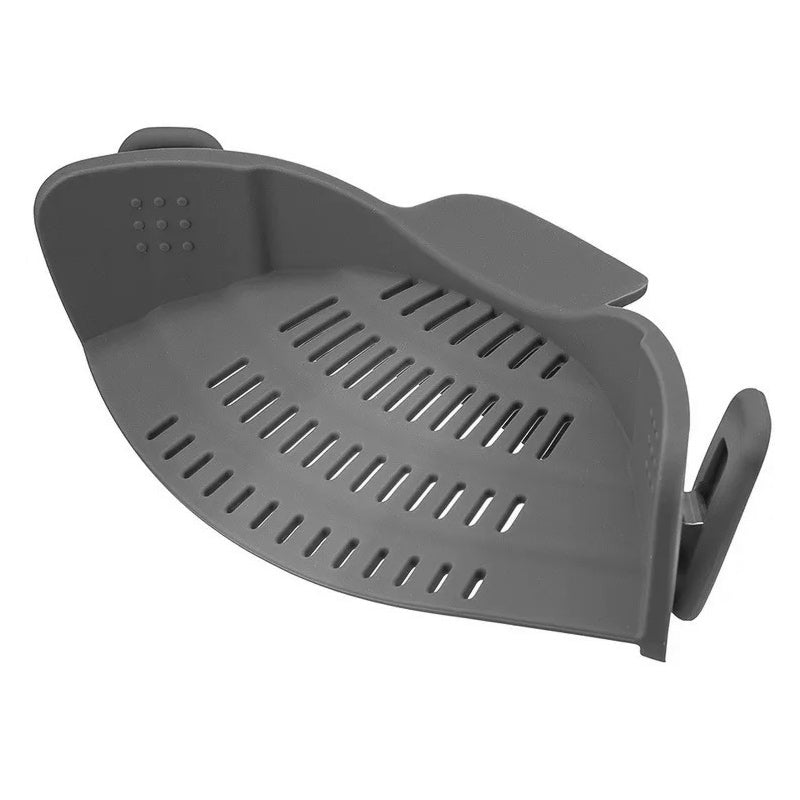 Clip On Pot Strainer Silicone 9 x 4.9 Inches Set of 2