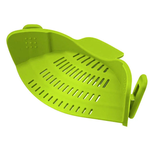 Clip On Pot Strainer Silicone 9 x 4.9 Inches Set of 2
