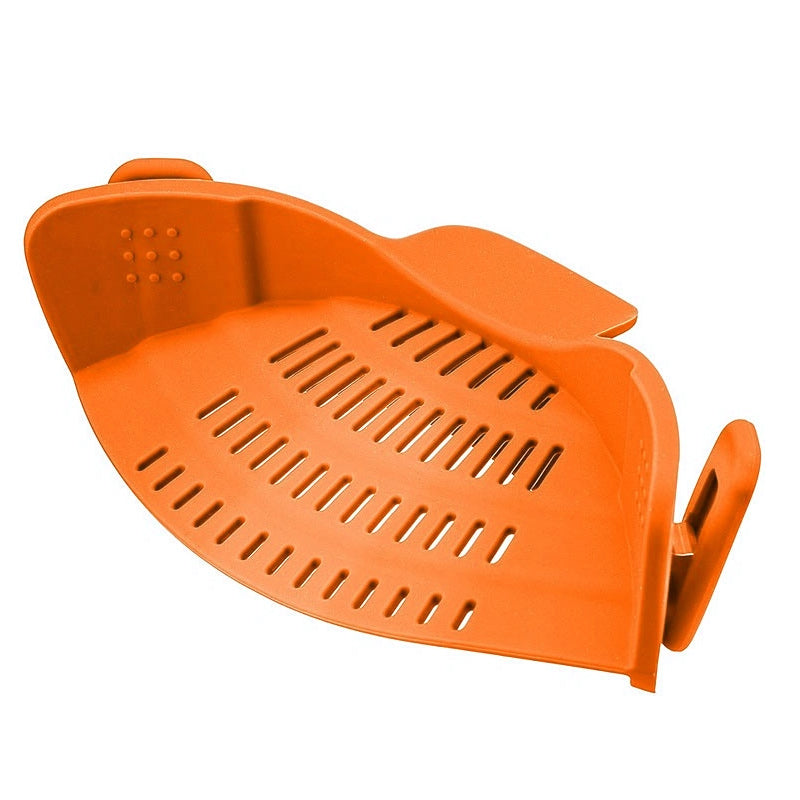 Clip On Pot Strainer Silicone 9 x 4.9 Inches Set of 2