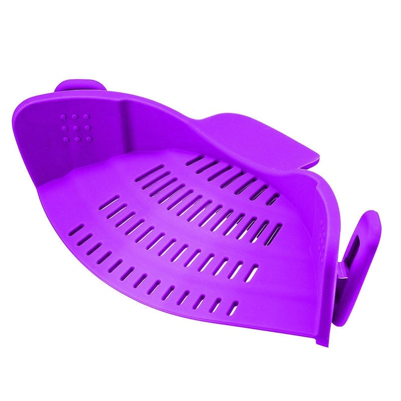 Clip On Pot Strainer Silicone 9 x 4.9 Inches Set of 2