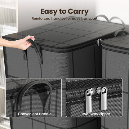 Comforter Storage Bag with Zipper and Handles Non Woven Fabric