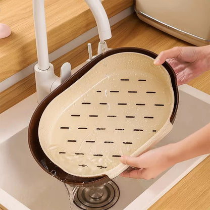Detachable Countertop Drain Rack Organizer Set of 2