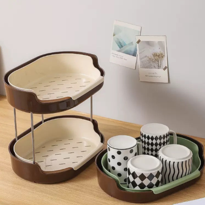 Detachable Countertop Drain Rack Organizer Set of 2
