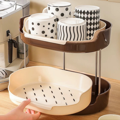 Detachable Countertop Drain Rack Organizer Set of 2