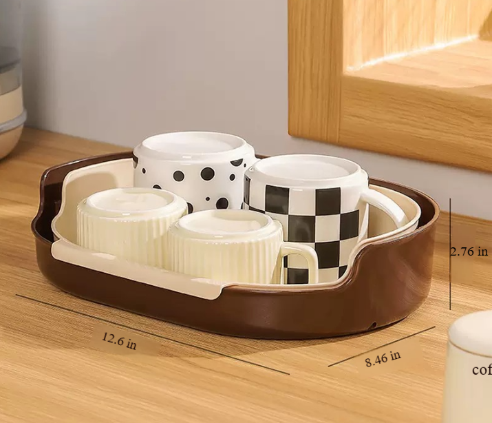 Detachable Countertop Drain Rack Organizer Set of 2