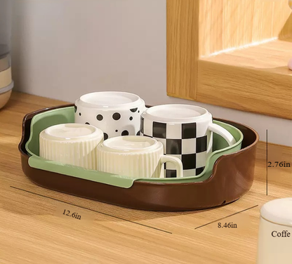 Detachable Countertop Drain Rack Organizer Set of 2