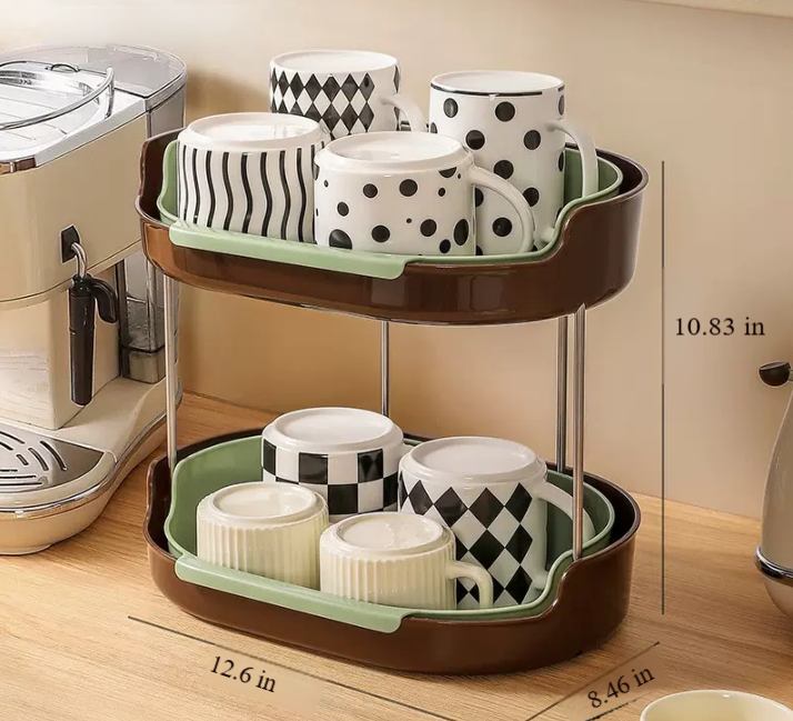 Detachable Countertop Drain Rack Organizer Set of 2