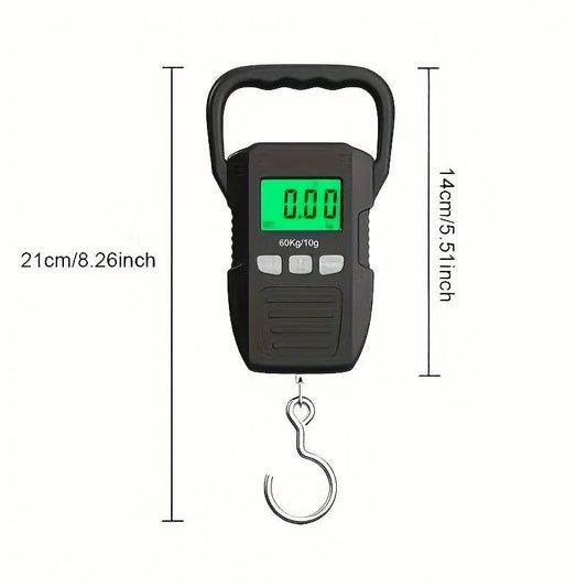 Digital Luggage Scale 132 lb with Backlit Display