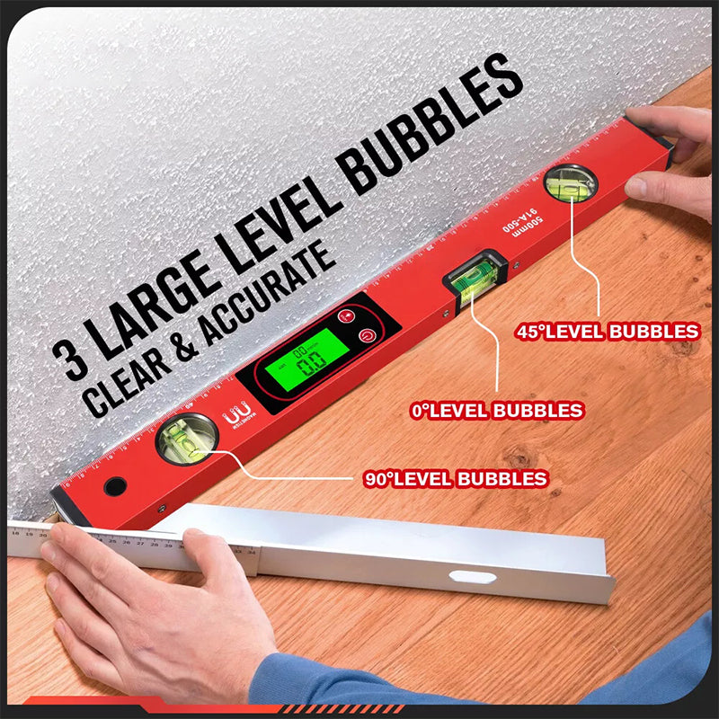 Digital Magnetic Level with LCD Display Set of 2