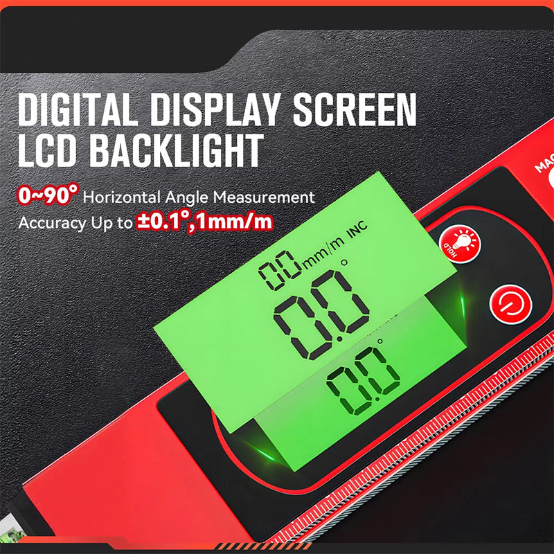 Digital Magnetic Level with LCD Display Set of 2