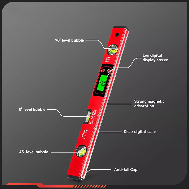 Digital Magnetic Level with LCD Display Set of 2