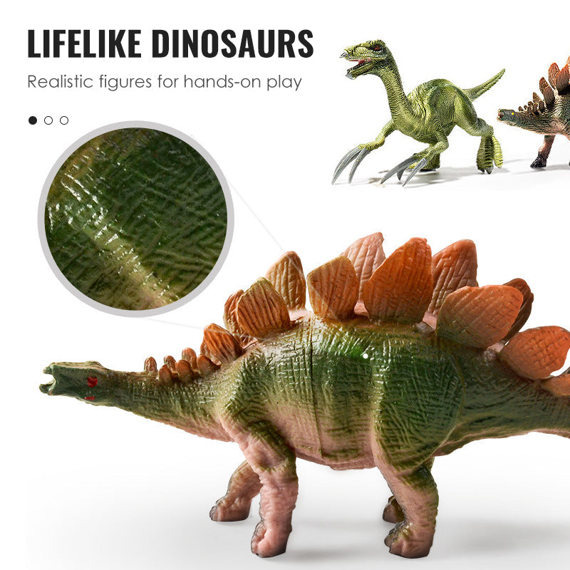 Dinosaur Toy Playset with T Rex Head Storage Box