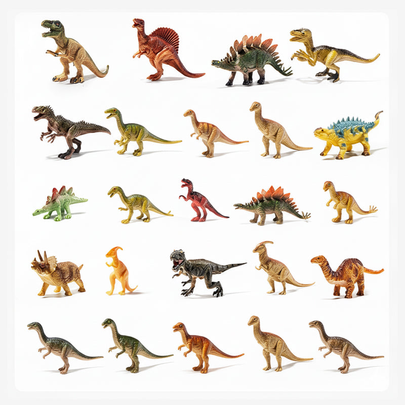 Dinosaur Toy Playset with T Rex Head Storage Box