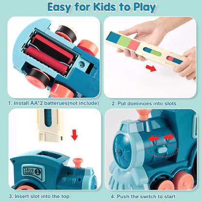 Battery-Powered Domino Train Toy
