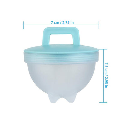 Egg Cooking Molds 4 Pack with Brush and Lid 3 Inch