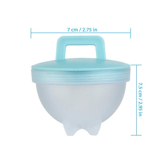 Egg Cooking Molds 4 Pack with Brush and Lid 3 Inch