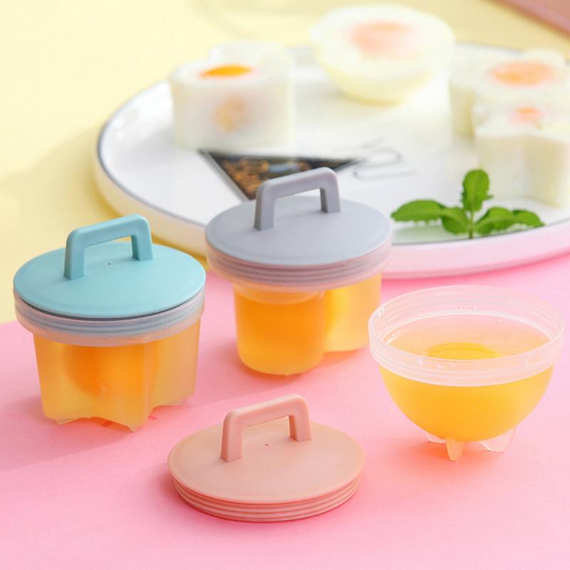 Egg Cooking Molds 4 Pack with Brush and Lid 3 Inch