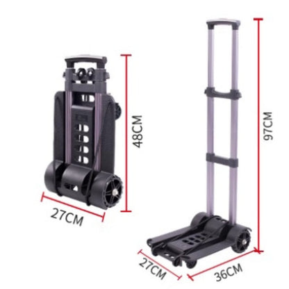 Folding Hand Truck Cart 88 lb Capacity Aluminum Alloy
